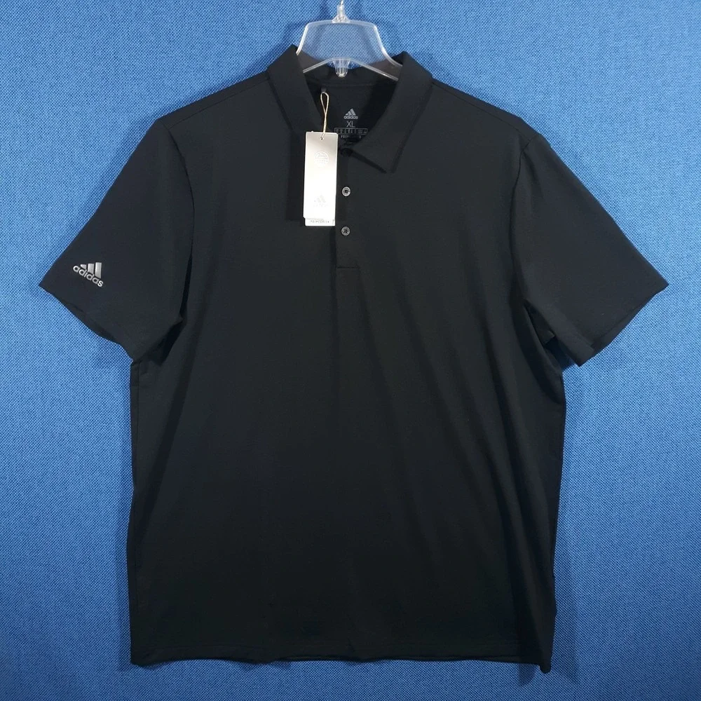 Adidas Golf Polo Shirt Mens XL Primegreen Black NEW